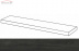 Плитка Italon Рум Вуд Блэк ступень угловая правая (33x120)